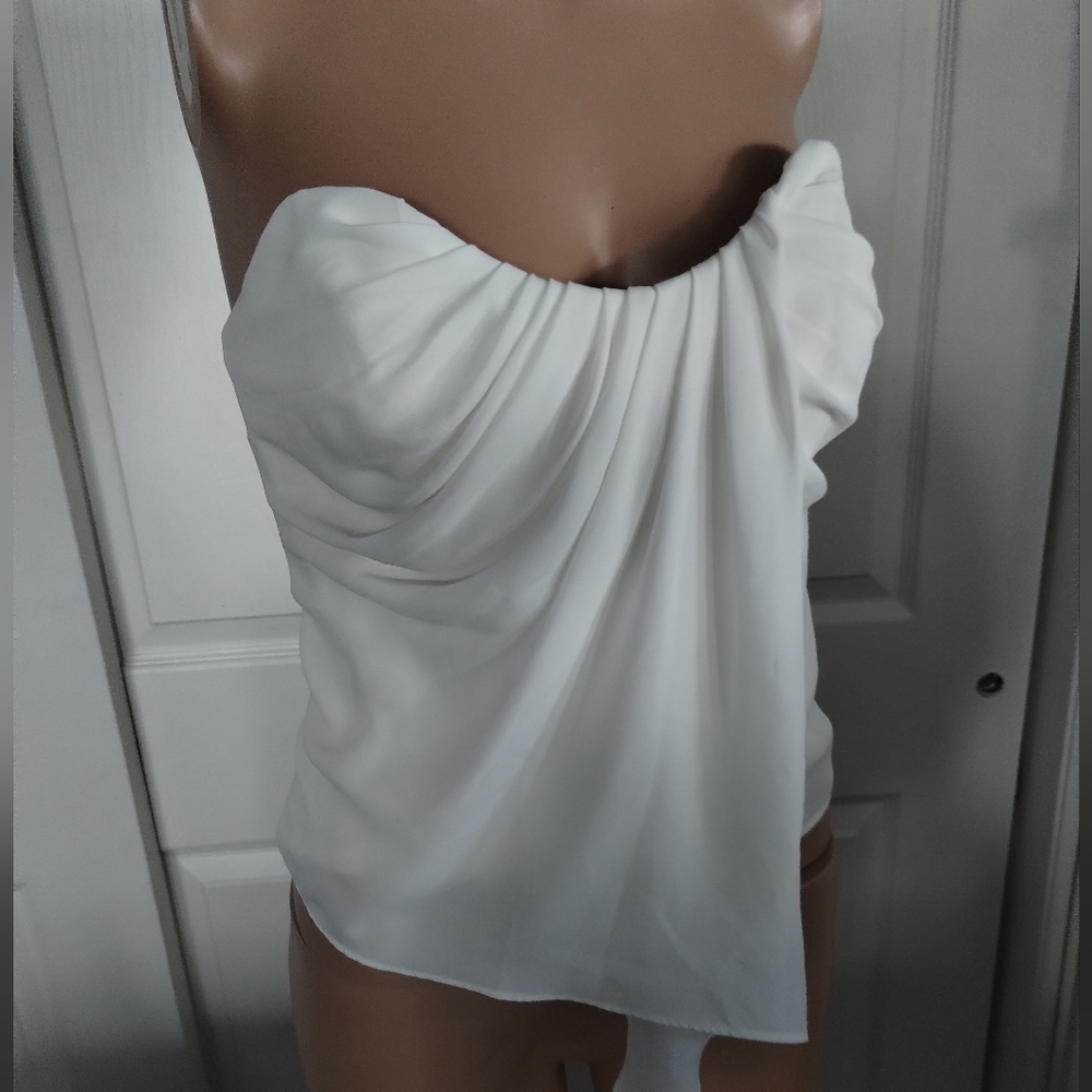 Chris Gramer Drapey Tube Top Blouse 0